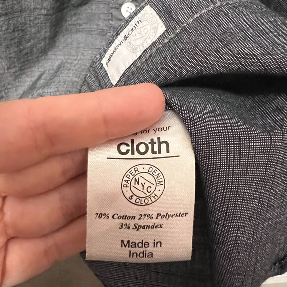 Paper Denim & Cloth Men's short-sleeved button down - Picture 3 of 3